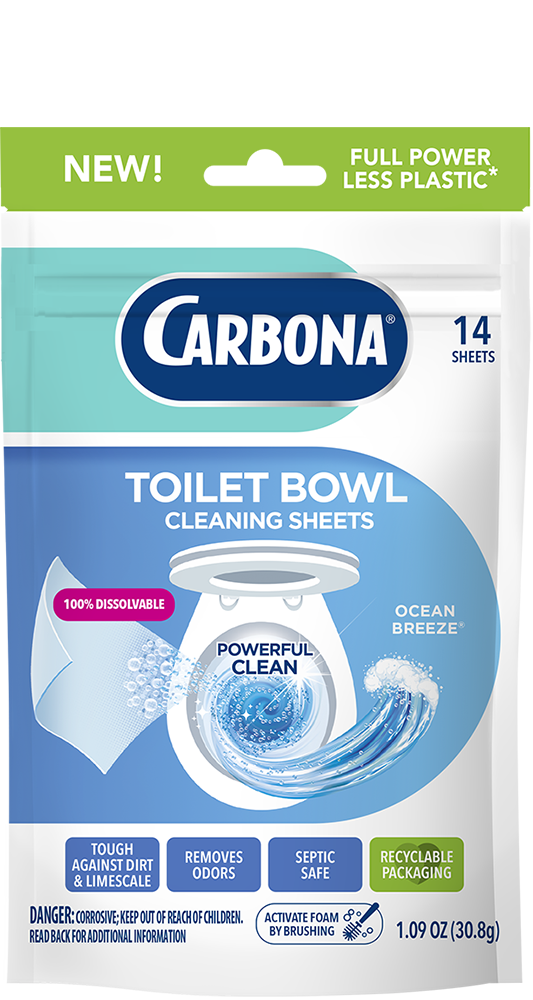 Carbona Toilet Bowl Cleaner Sheets - Ocean Breeze